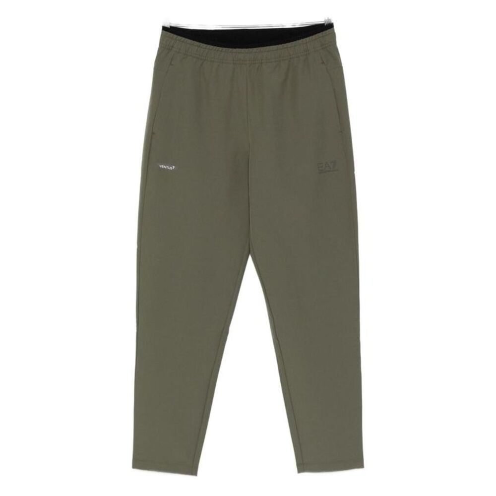 EA7 Emporio Armani Logo Tape Track Pants Men GREEN